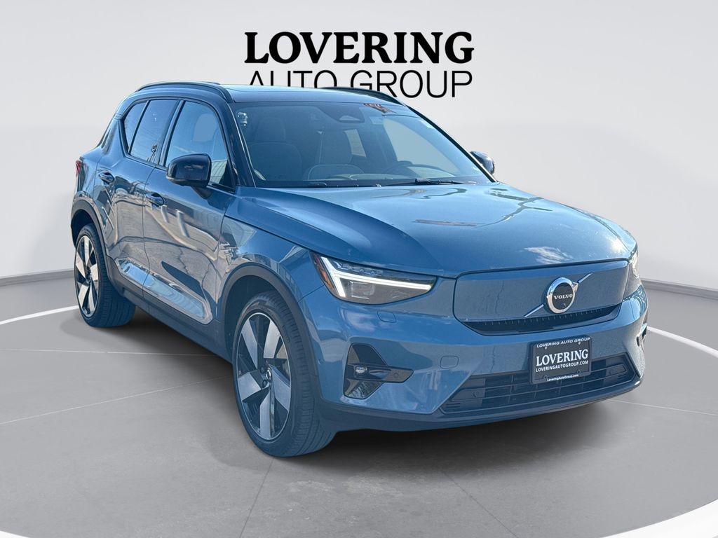 Fjord Blue Metallic 2023 Volvo XC40 Recharge Twin Ultimate eAWD SUV / Crossover All-Wheel Drive 1-Speed Automatic