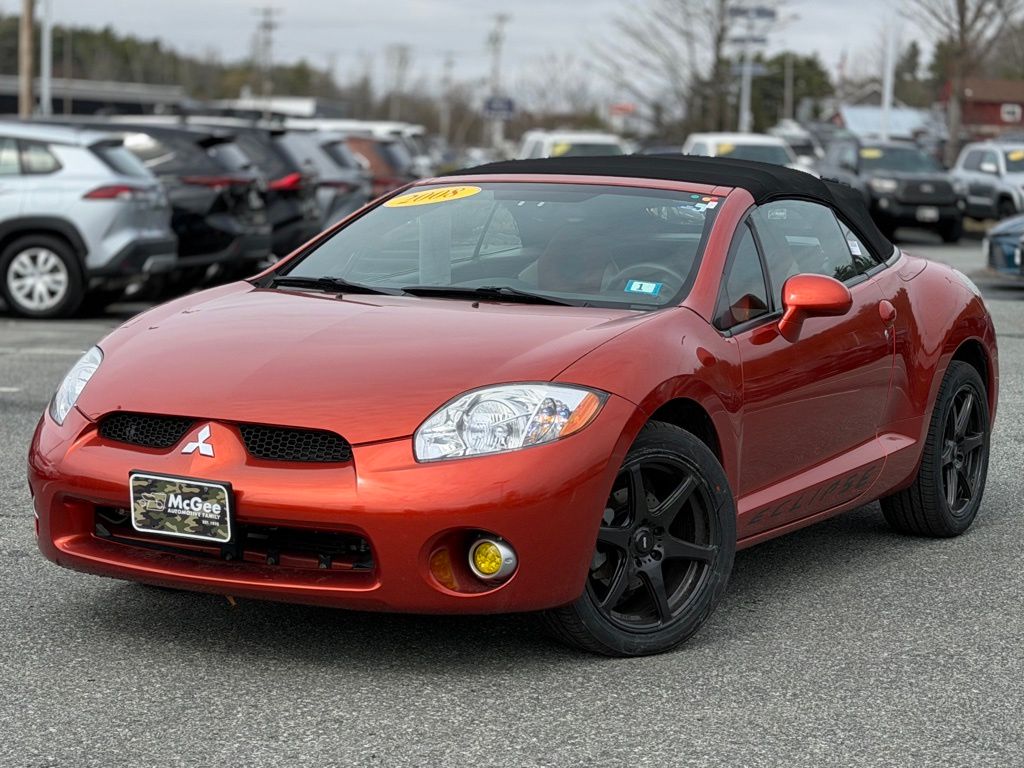 Orange 2008 Mitsubishi Eclipse Spyder GT Convertible Front-Wheel Drive 5-Speed Automatic