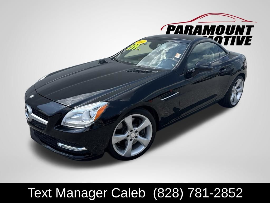 Black 2012 Mercedes-Benz SLK Convertible Rear-Wheel Drive 7-Speed Automatic