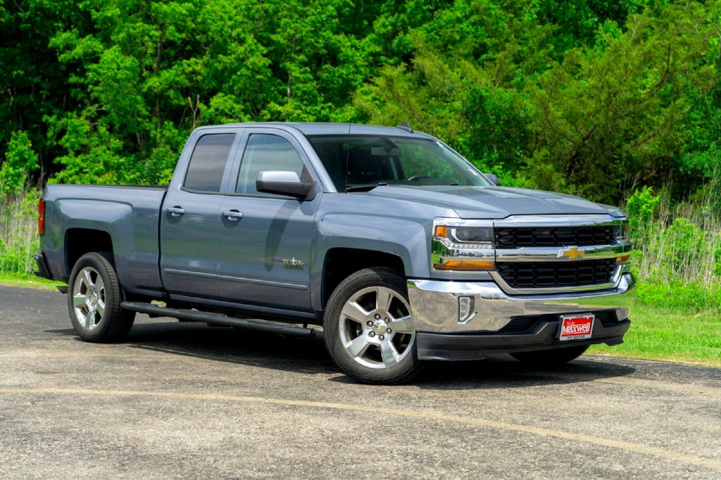 Slate Gray Metallic 2016 Chevrolet Silverado 1500 LT Double Cab RWD Pickup Truck 4X2 6-Speed Automatic Overdrive