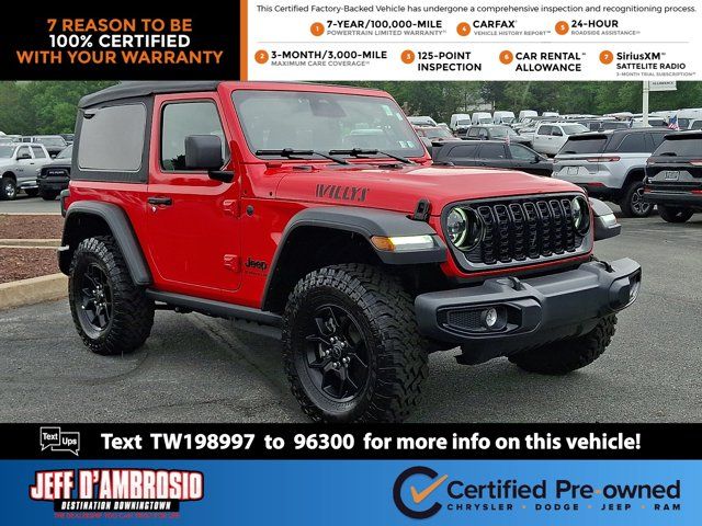 Firecracker Red Clearcoat 2026 Jeep Wrangler SUV / Crossover Four-Wheel Drive 8-Speed Automatic
