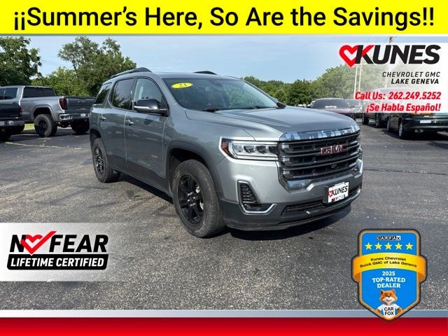 Gray 2023 GMC Acadia SUV / Crossover Four-Wheel Drive 9-Speed Automatic