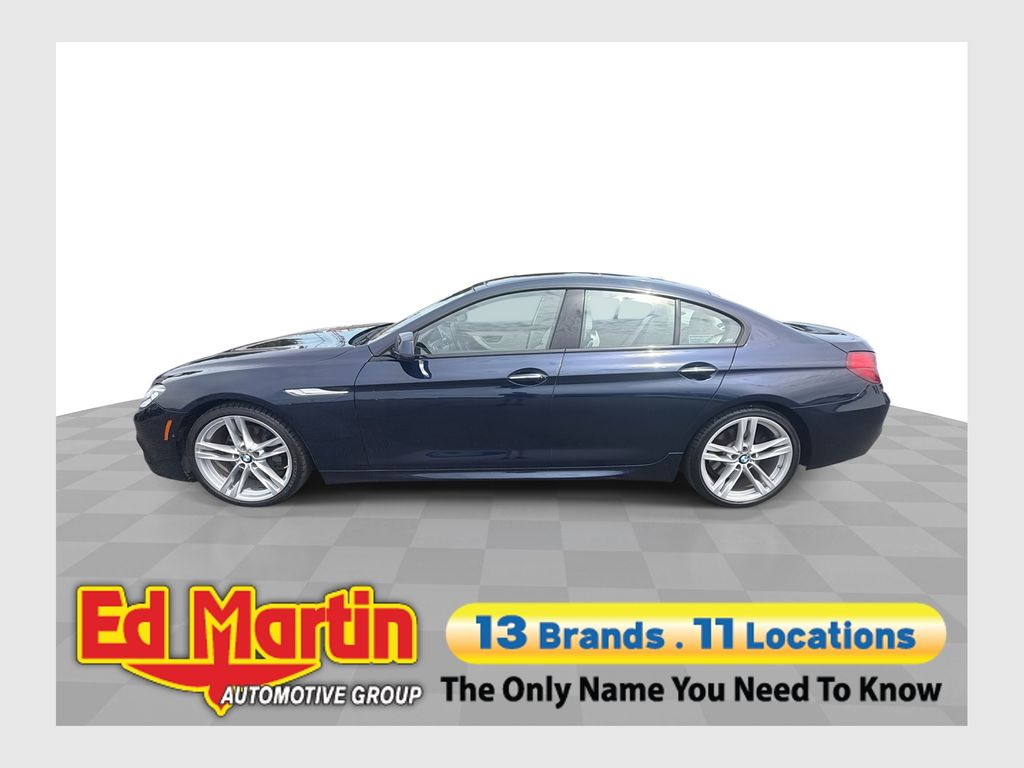 Blue Metallic 2015 BMW 6 Series Sedan All-Wheel Drive 8-Speed Automatic