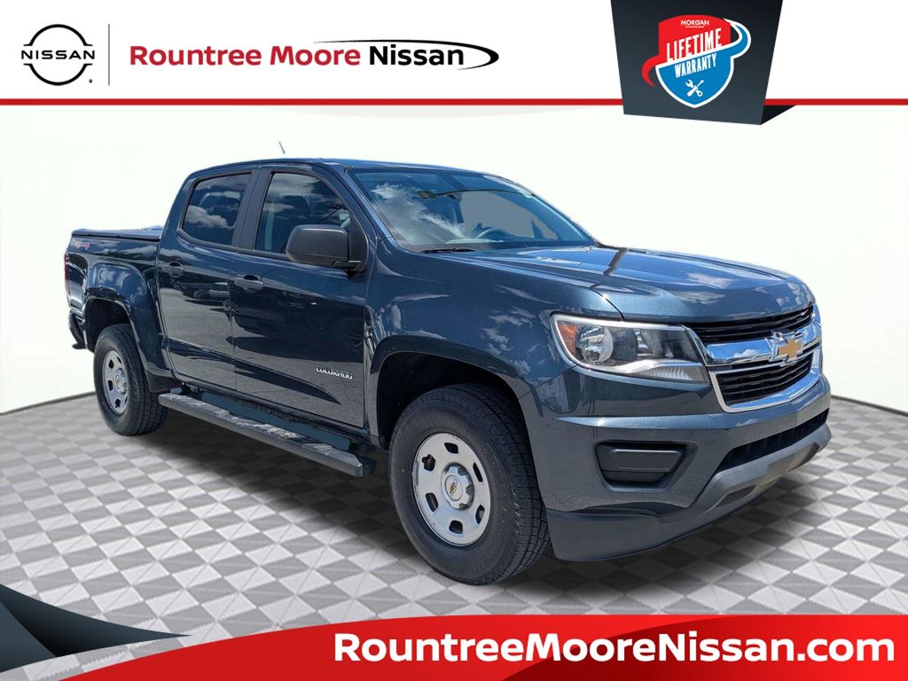 Shadow Gray Metallic 2019 Chevrolet Colorado Work Truck Crew Cab 4WD Pickup Truck Four-Wheel Drive 8-Speed Automatic
