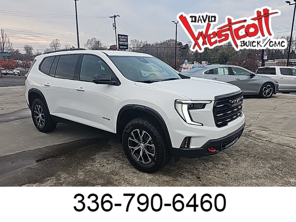 Summit White 2024 GMC Acadia AT4 AWD SUV / Crossover Four-Wheel Drive 8-Speed Automatic