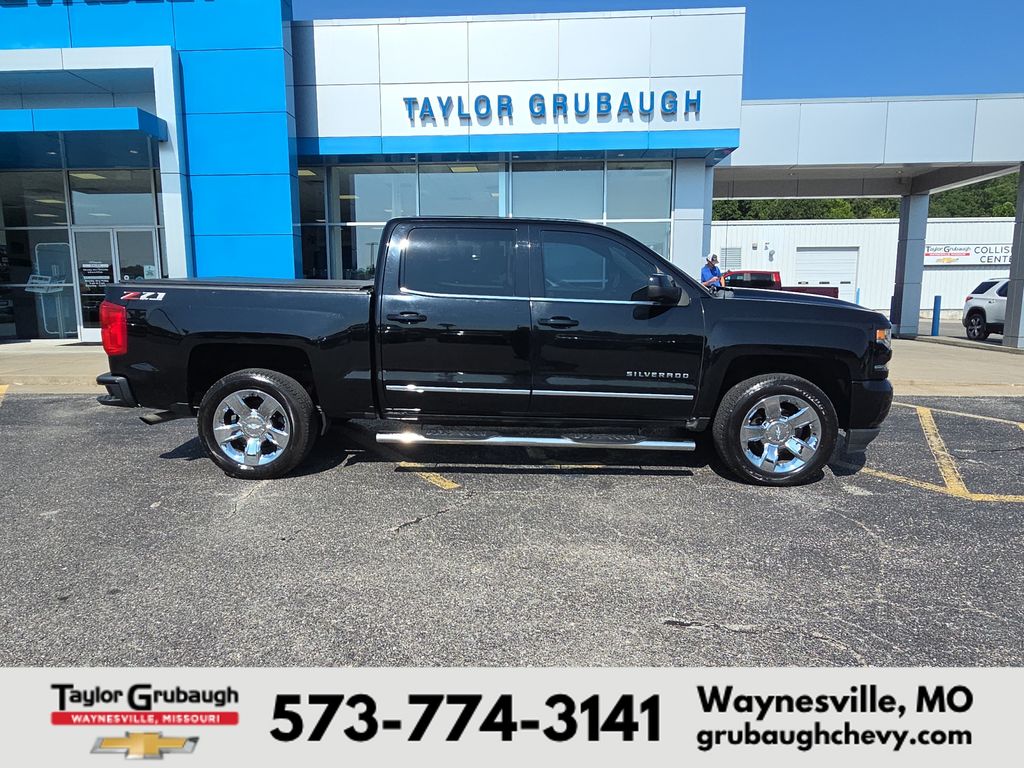 Black 2018 Chevrolet Silverado 1500 Pickup Truck Four-Wheel Drive 8-Speed Automatic Overdrive