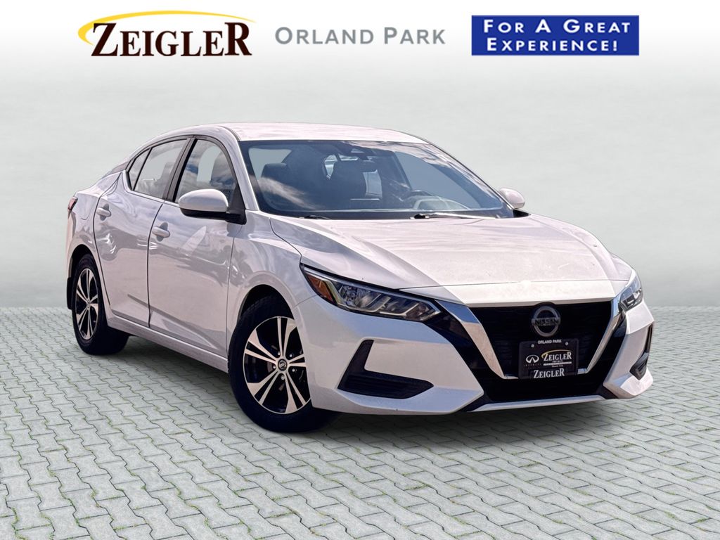 Aspen White Tricoat 2023 Nissan Sentra Sedan Front-Wheel Drive Continuously Variable Transmission