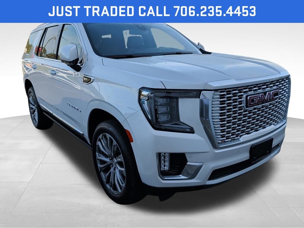 White Frost Tricoat 2022 GMC Yukon Denali 4WD SUV / Crossover Four-Wheel Drive