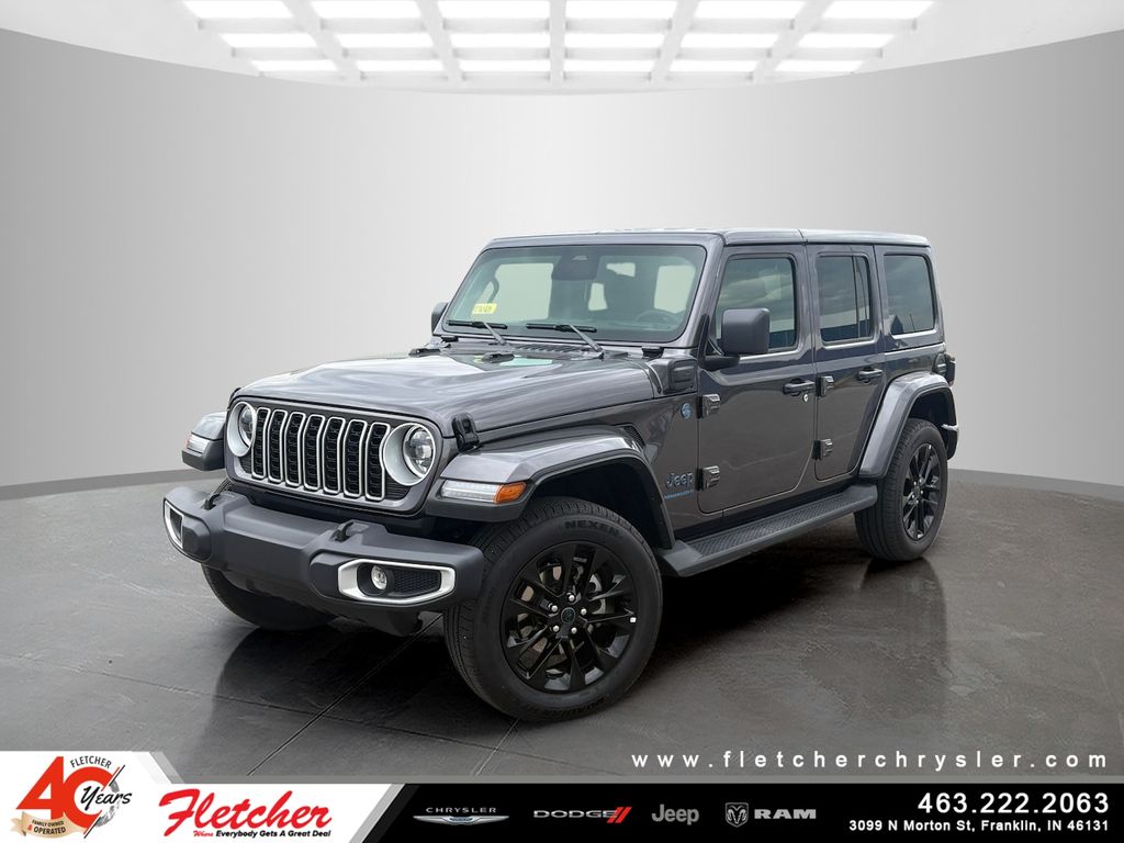 Gray (Granite Crystal Metallic Clearcoat) 2025 Jeep Wrangler 4xe Sahara 4WD SUV / Crossover Four-Wheel Drive 8-Speed Automatic