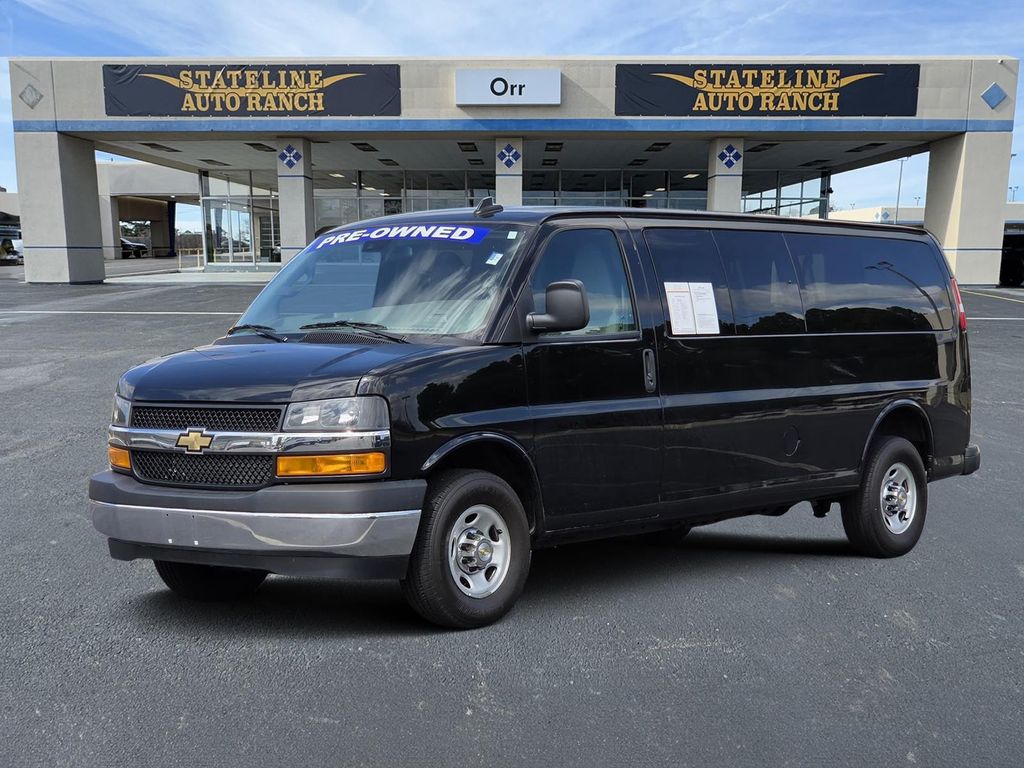 Black 2024 Chevrolet Express 3500 LT Extended RWD Van Rear-Wheel Drive