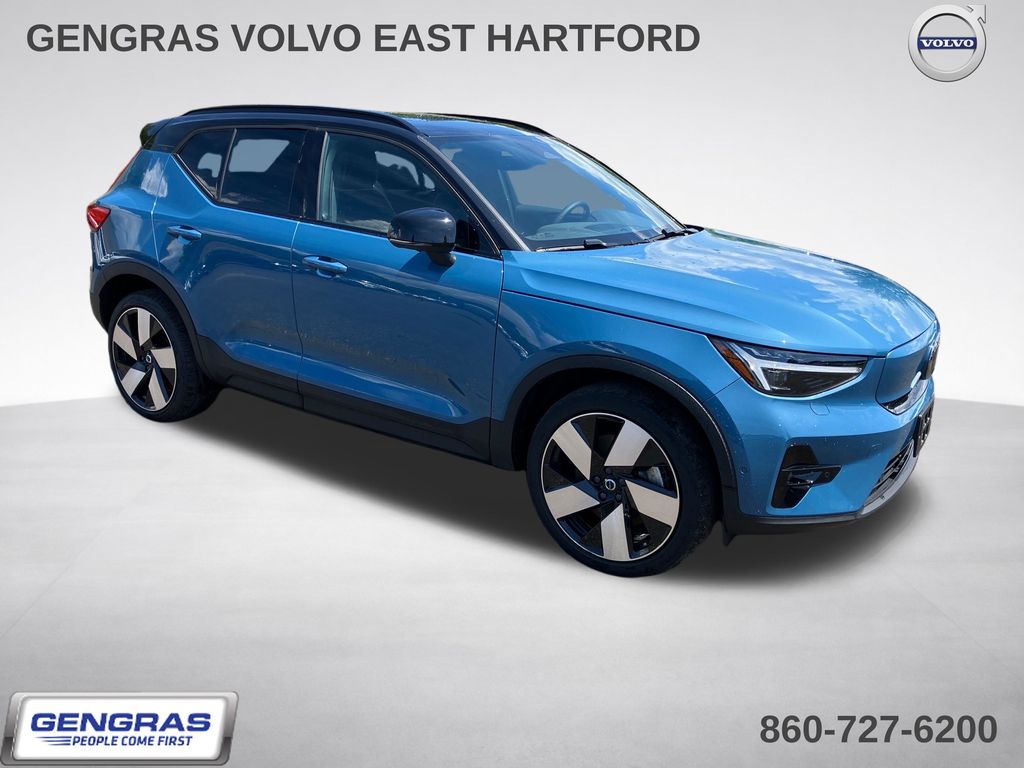 Blue Metallic 2024 Volvo XC40 Recharge SUV / Crossover All-Wheel Drive 1-Speed Automatic