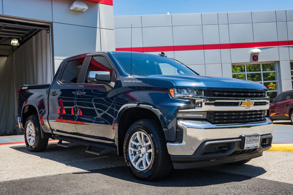 Northsky Blue Metallic 2021 Chevrolet Silverado 1500 Pickup Truck Four-Wheel Drive 8-Speed Automatic