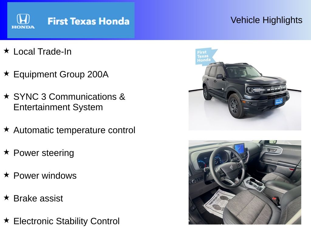 Used Car 2021 Ford Bronco Sport  Big Bend For Sale Under $25,000 In Austin, Texas