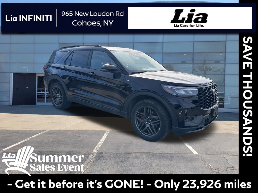 Agate Black Metallic 2025 Ford Explorer SUV / Crossover All-Wheel Drive Automatic