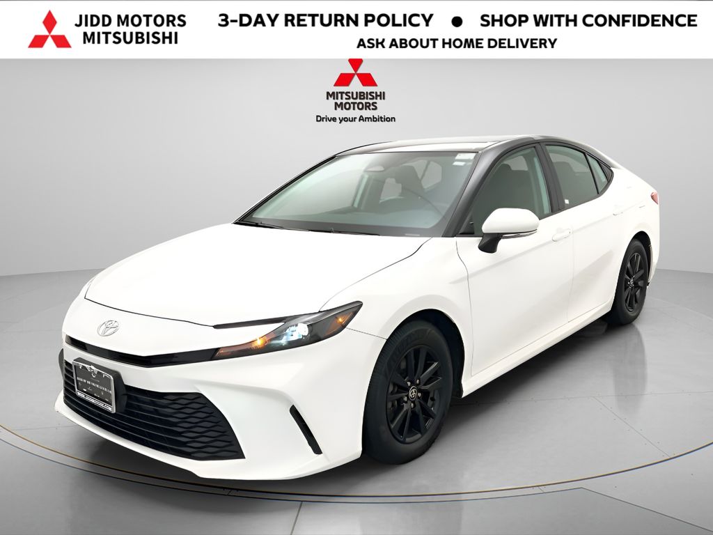 White 2025 Toyota Camry LE FWD Sedan Front-Wheel Drive Continuously Variable Transmission