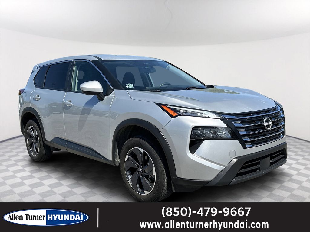 Brilliant Silver Metallic 2024 Nissan Rogue SV AWD SUV / Crossover All-Wheel Drive Continuously Variable Transmission
