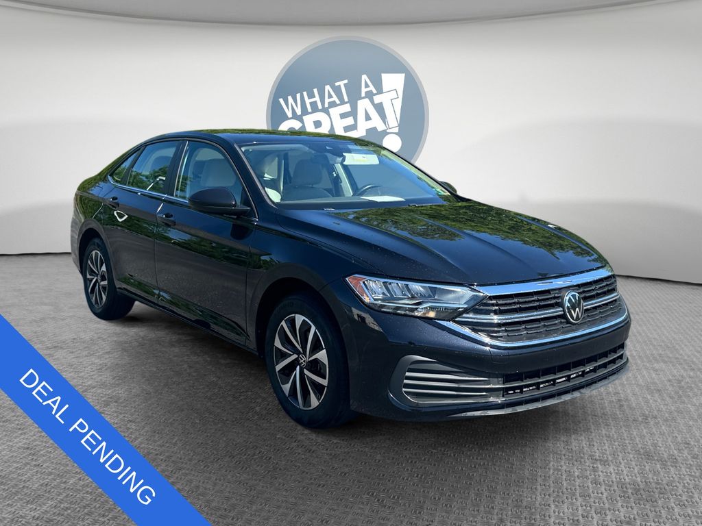Deep Black Pearl 2024 Volkswagen Jetta S FWD Sedan Front-Wheel Drive 8-Speed Automatic