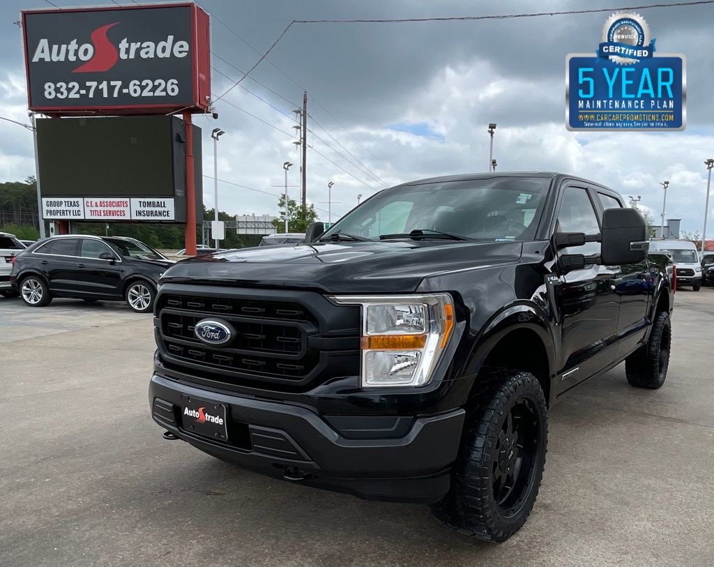 Black Metallic 2021 Ford F-150 Pickup Truck Four-Wheel Drive Automatic