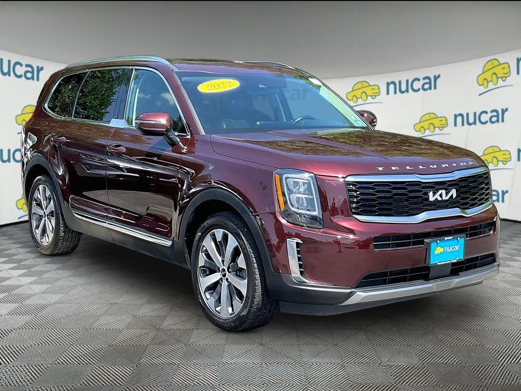 Red (Sangria) 2022 Kia Telluride SUV / Crossover Front-Wheel Drive 8-Speed Automatic