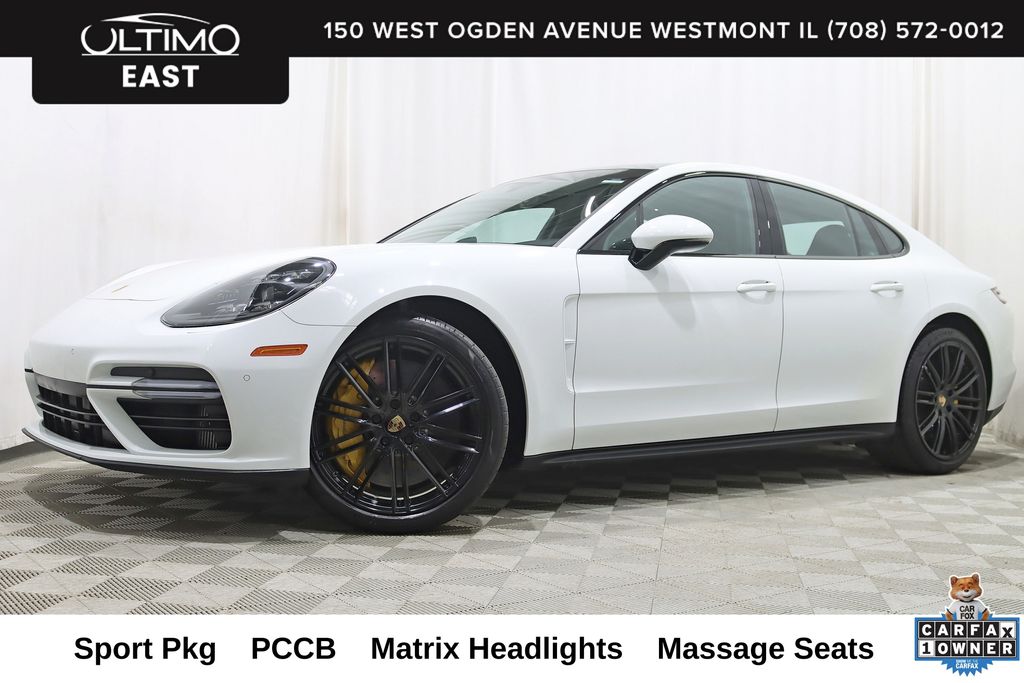 White 2018 Porsche Panamera Turbo AWD Sedan All-Wheel Drive 8-Speed Automatic