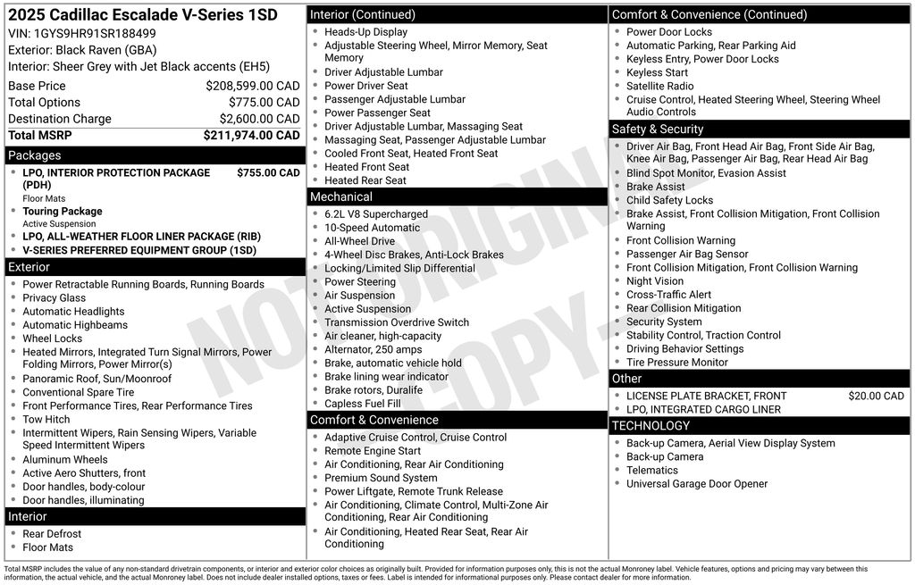 Used 2025 Cadillac Escalade SUV