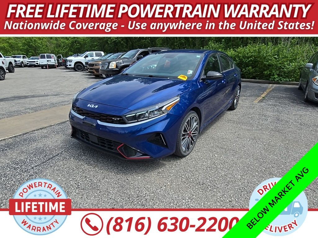 Deep Sea Blue 2024 Kia Forte GT FWD Sedan Front-Wheel Drive 7-Speed Automatic