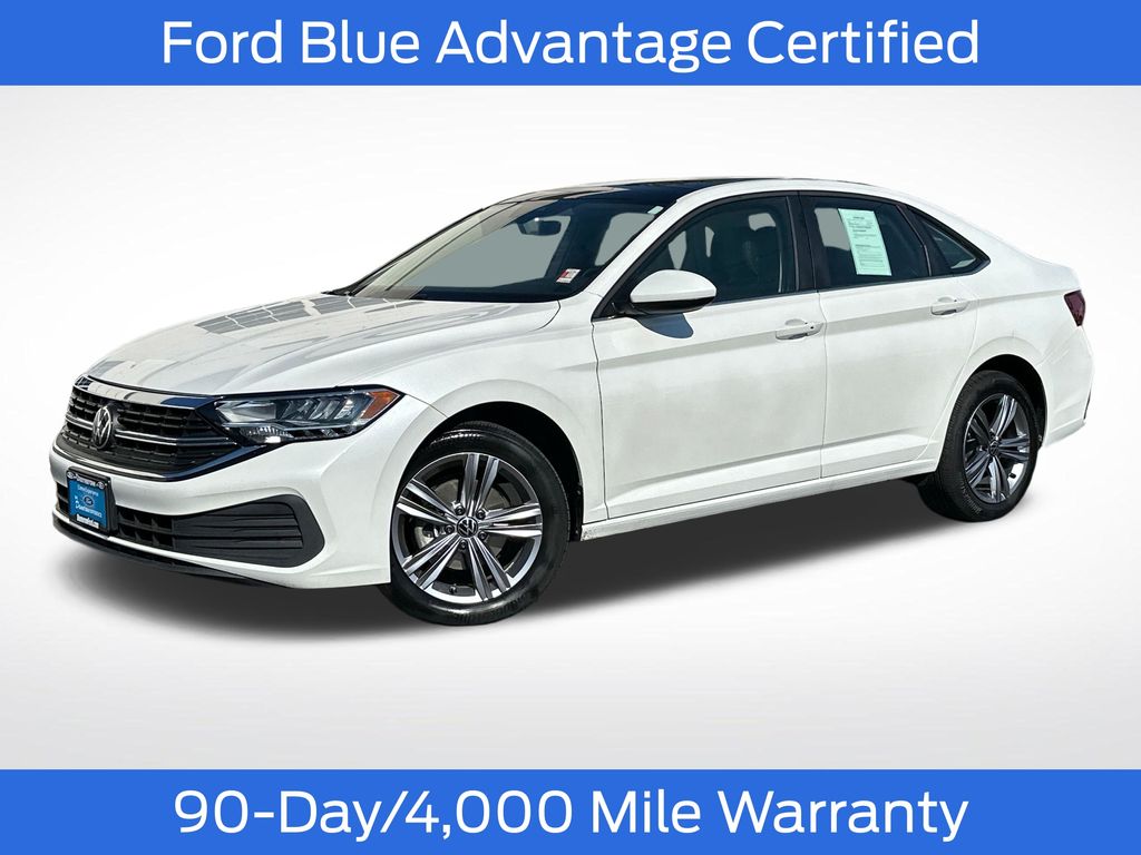 Opal White Pearl 2024 Volkswagen Jetta Sedan Front-Wheel Drive 8-Speed Automatic