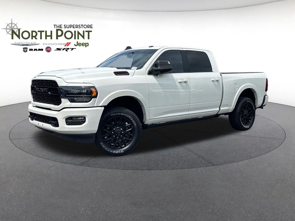 Pearl White 2021 RAM 2500 Pickup Truck Four-Wheel Drive 6-Speed Automatic