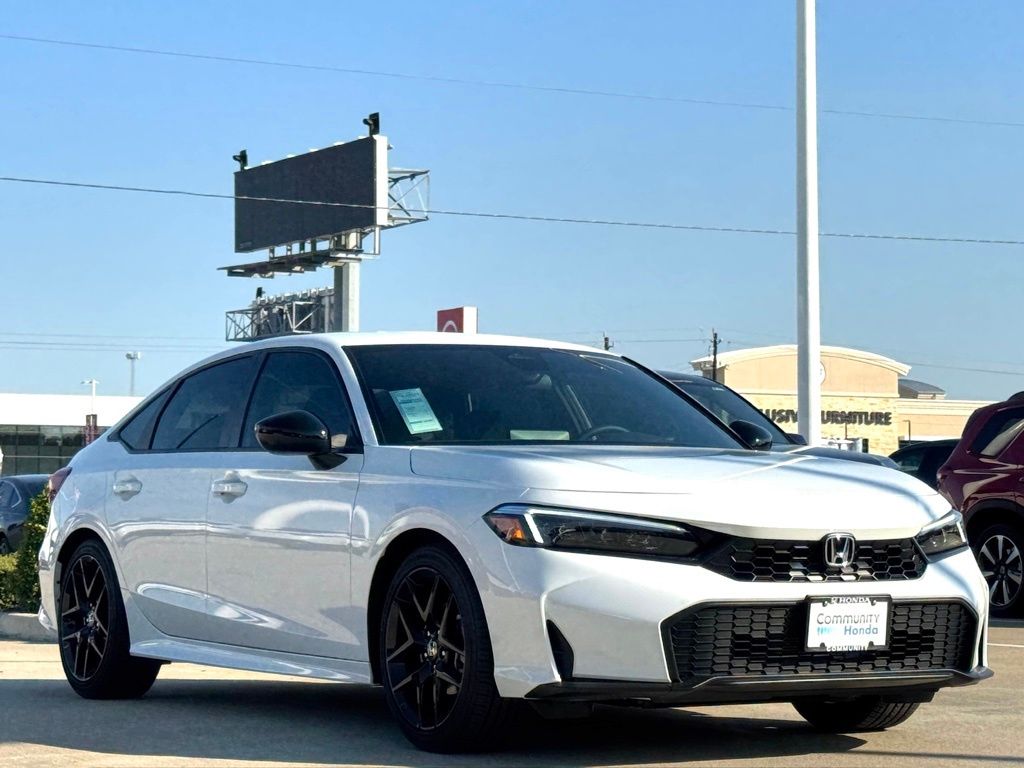 2026 Honda Civic Sport White at Community Honda