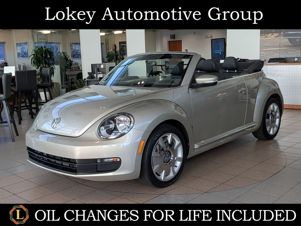 Moonrock Silver Metallic/Black Roof 2015 Volkswagen Beetle Convertible Front-Wheel Drive 6-Speed Automatic