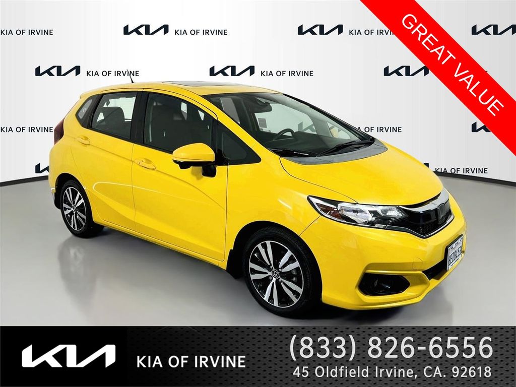 Helios Yellow Pearl 2018 Honda Fit Hatchback Front-Wheel Drive Continuously Variable Transmission