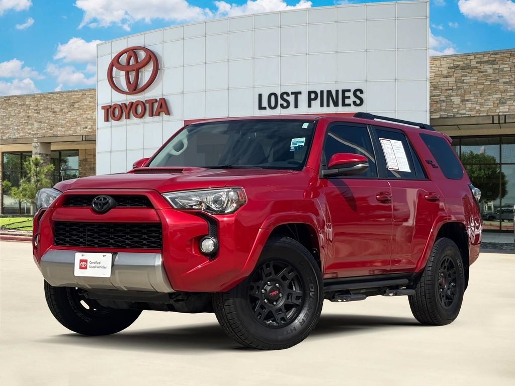 Barcelona Red Metallic 2019 Toyota 4Runner TRD Off-Road Premium 4WD SUV / Crossover Four-Wheel Drive 5-Speed Automatic Overdrive