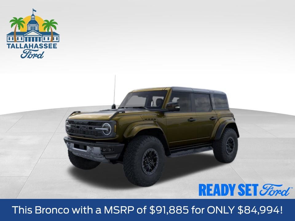 Shelter Green Metallic 2025 Ford Bronco Raptor 4WD SUV / Crossover Four-Wheel Drive Automatic