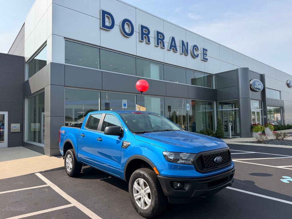 Velocity Blue Metallic 2021 Ford Ranger Pickup Truck Four-Wheel Drive Automatic