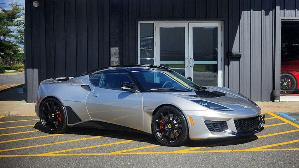 Silver 2020 Lotus Evora Coupe Rear-Wheel Drive 6-Speed Automatic