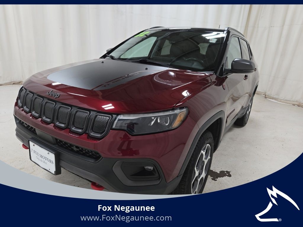 Velvet Red Pearlcoat 2022 Jeep Compass SUV / Crossover Four-Wheel Drive 9-Speed Automatic
