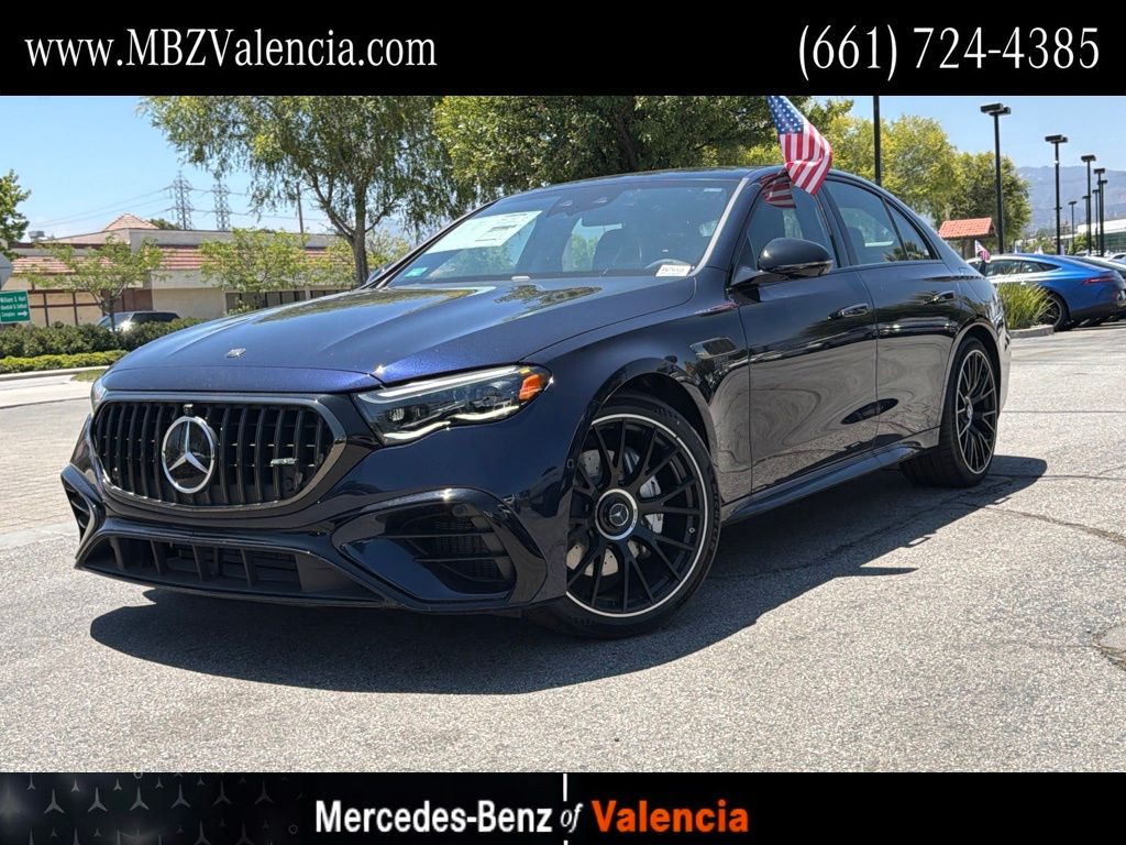 Blue 2026 Mercedes-Benz E-Class Sedan All-Wheel Drive 9-Speed Automatic