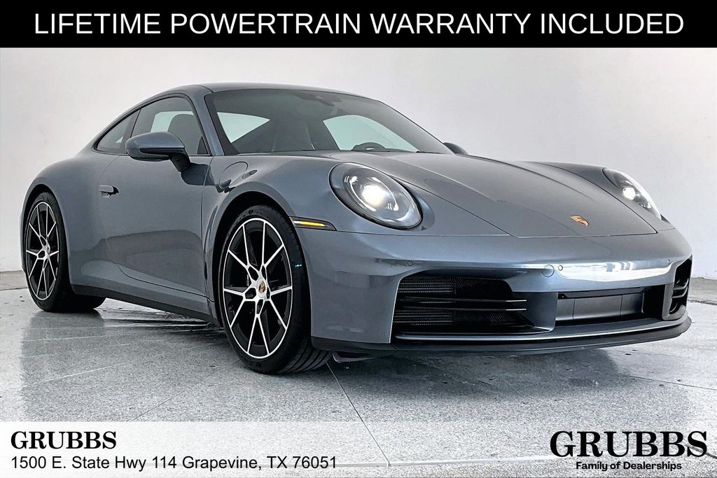 Gray (Vanadium Grey Metallic) 2025 Porsche 911 Coupe Rear-Wheel Drive 6-Speed Manual