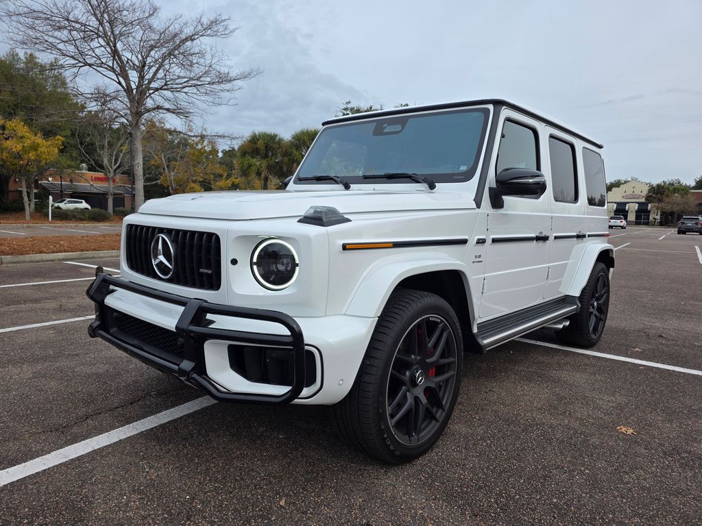 Polar White 2025 Mercedes-Benz G-Class AMG G 63 4MATIC SUV / Crossover All-Wheel Drive 9-Speed Automatic
