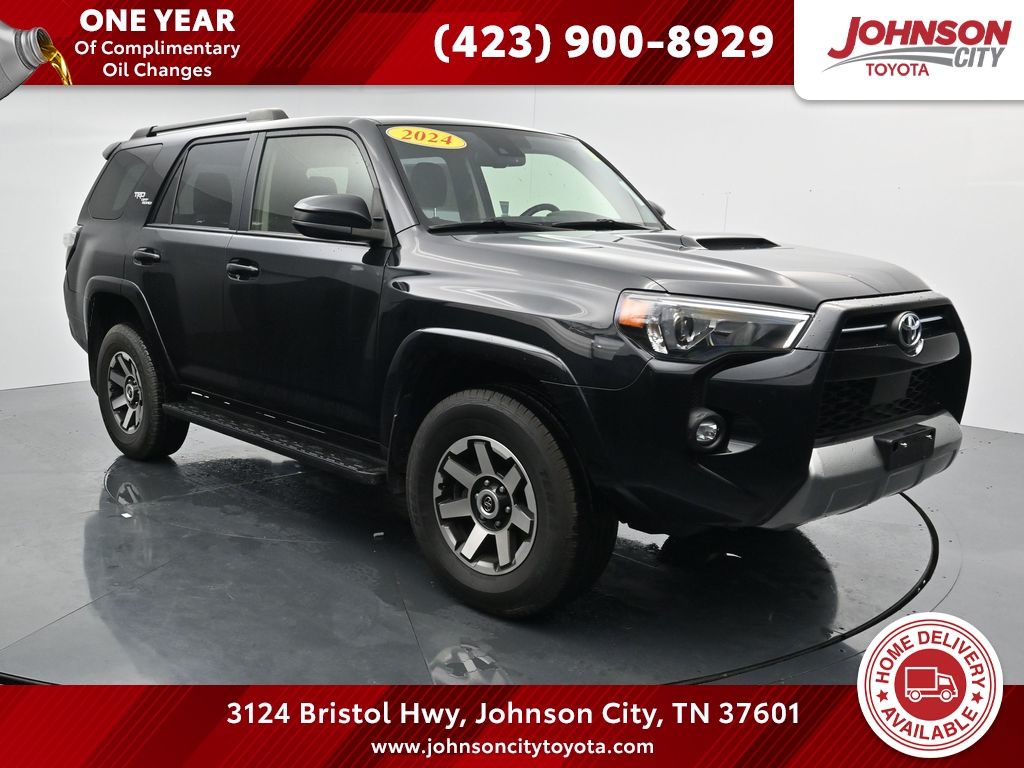 Midnight Black Metallic 2024 Toyota 4Runner SUV / Crossover Four-Wheel Drive 5-Speed Automatic