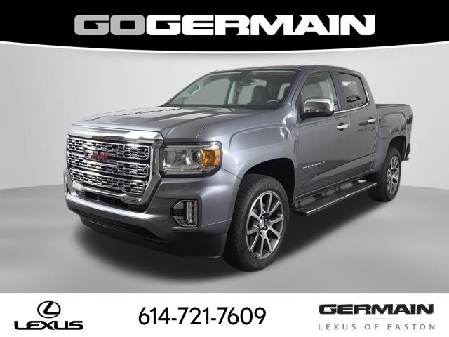 Gray (Satin Steel Metallic) 2022 GMC Canyon Pickup Truck Four-Wheel Drive Automatic