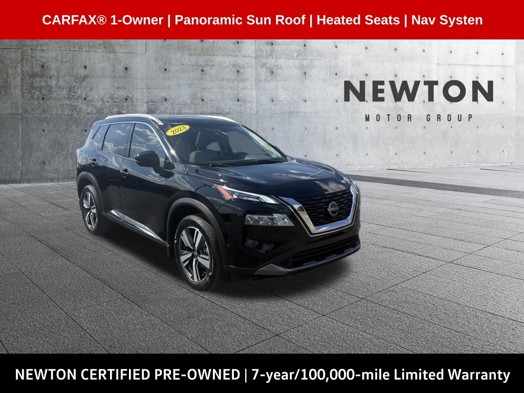 Super Black 2023 Nissan Rogue SUV / Crossover Front-Wheel Drive Continuously Variable Transmission