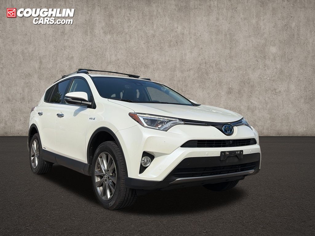 Super White 2017 Toyota RAV4 Hybrid SUV / Crossover All-Wheel Drive Continuously Variable Transmission