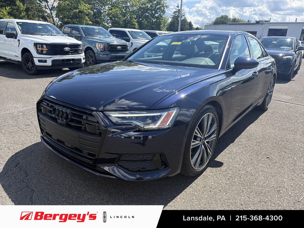 Blue Metallic 2023 Audi A6 Sedan All-Wheel Drive 7-Speed Automatic