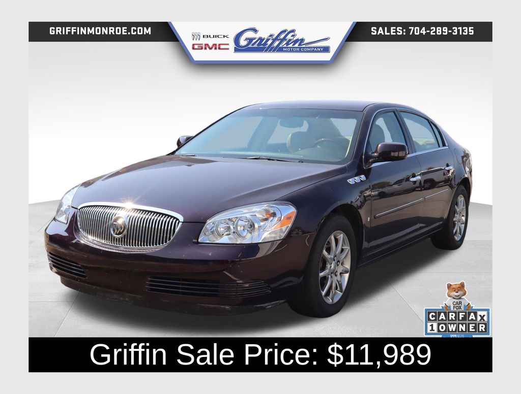 Red (Dark Crimson Metallic) 2008 Buick Lucerne Sedan Front-Wheel Drive 4-Speed Automatic