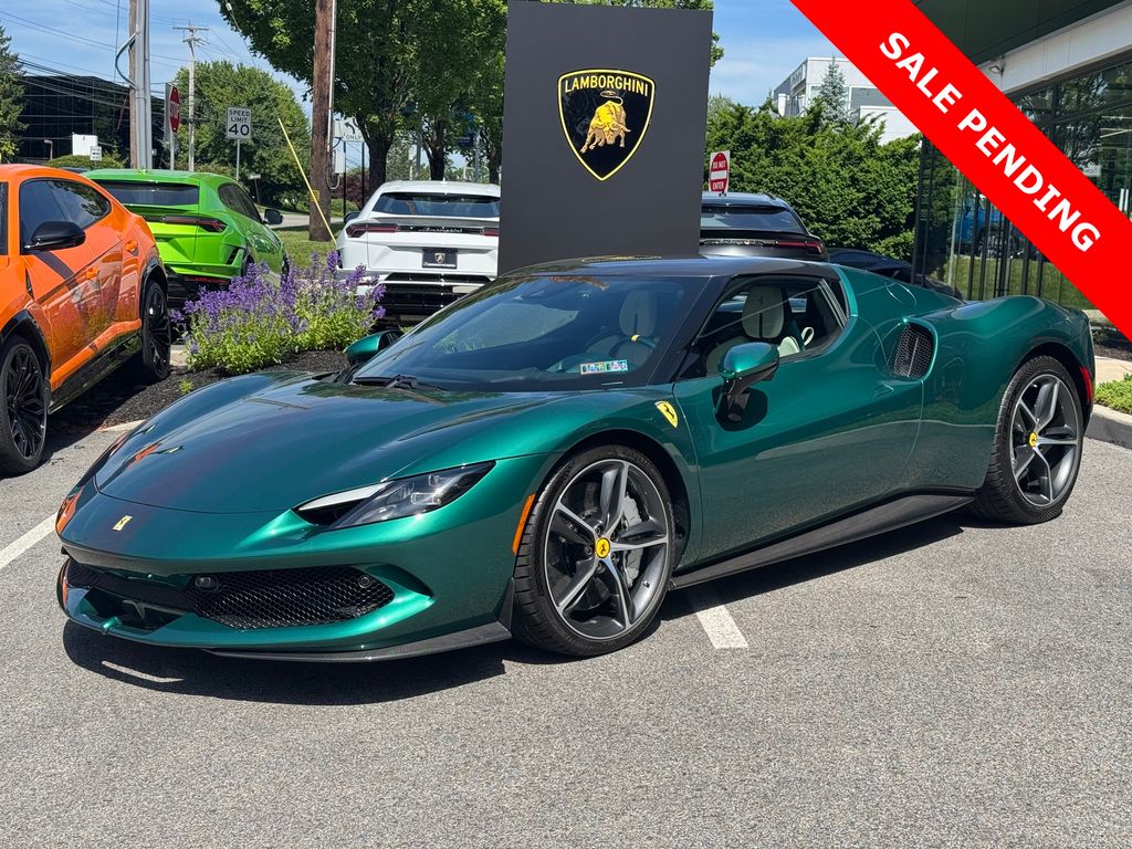 Green (Verde Pino Metallic) 2024 Ferrari 296 GTB RWD Coupe Rear-Wheel Drive 8-Speed Dual Clutch