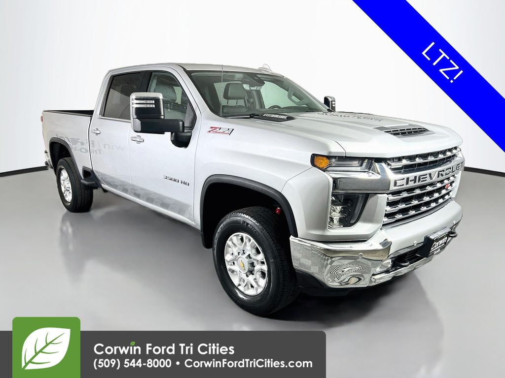 Silver Ice Metallic 2023 Chevrolet Silverado 3500HD Pickup Truck Four-Wheel Drive Automatic