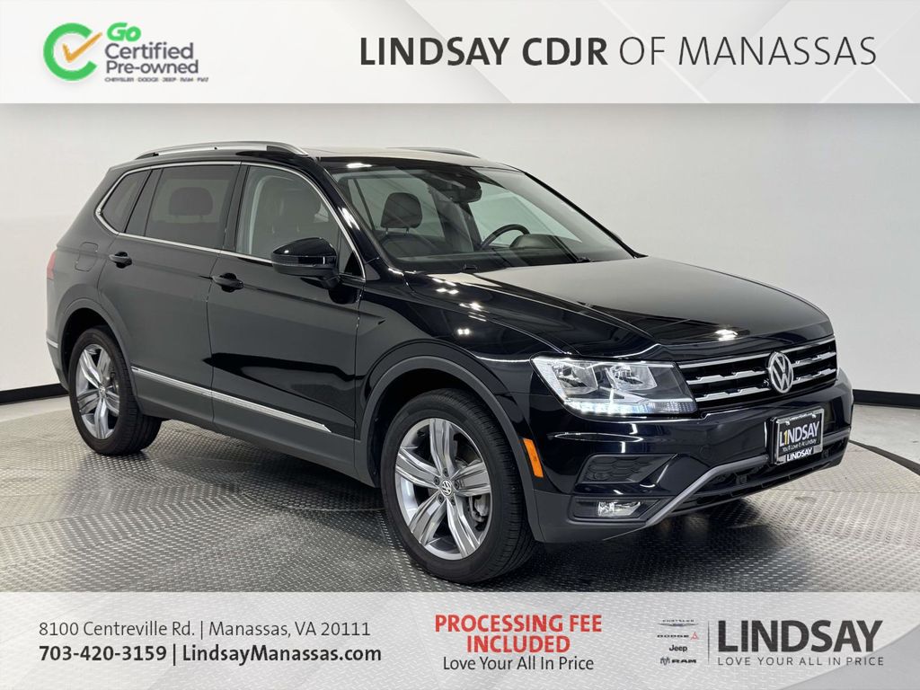 Deep Black Pearl 2021 Volkswagen Tiguan SUV / Crossover All-Wheel Drive 8-Speed Automatic