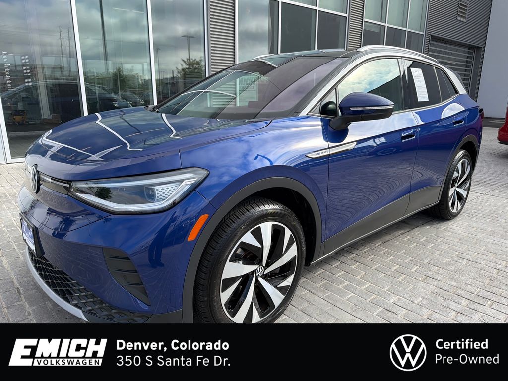 Dusk Blue Metallic/Black Roof 2021 Volkswagen ID.4 Pro S AWD SUV / Crossover All-Wheel Drive Automatic