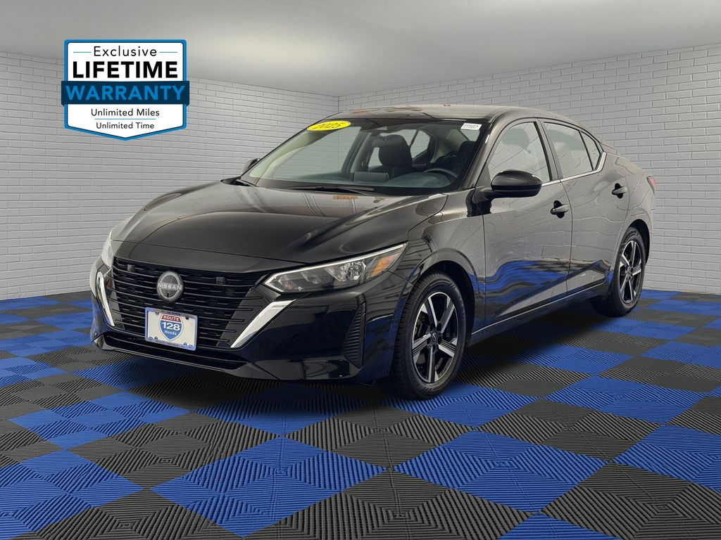 Super Black 2025 Nissan Sentra Sedan Front-Wheel Drive Continuously Variable Transmission